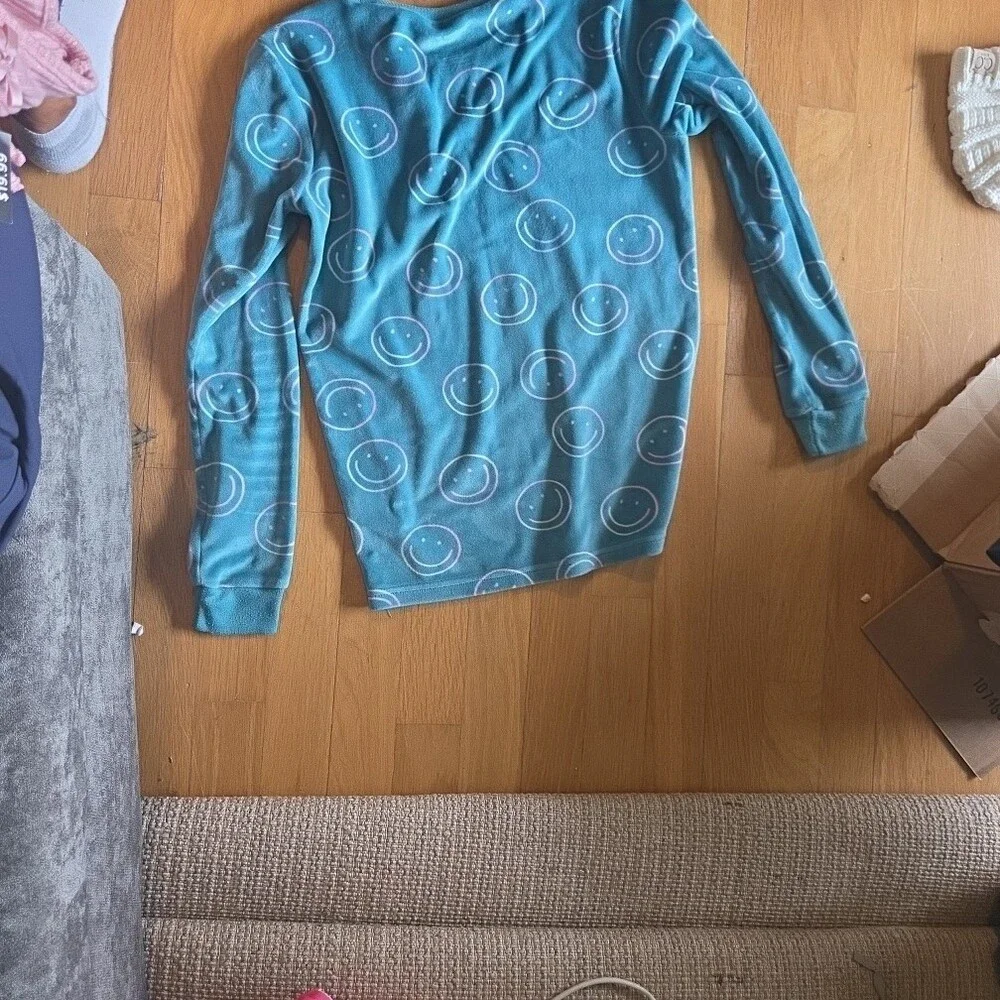 Cat & Jack | Smiley Face Blue Pajama Set